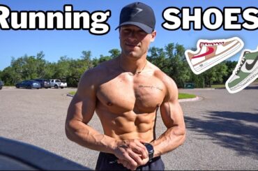 THE BEST RUNNING SHOES AS A WEIGHTLIFTER | HEAVY BENCH DAY + 3 MILE RUN | HYBIRD ATHLETE
