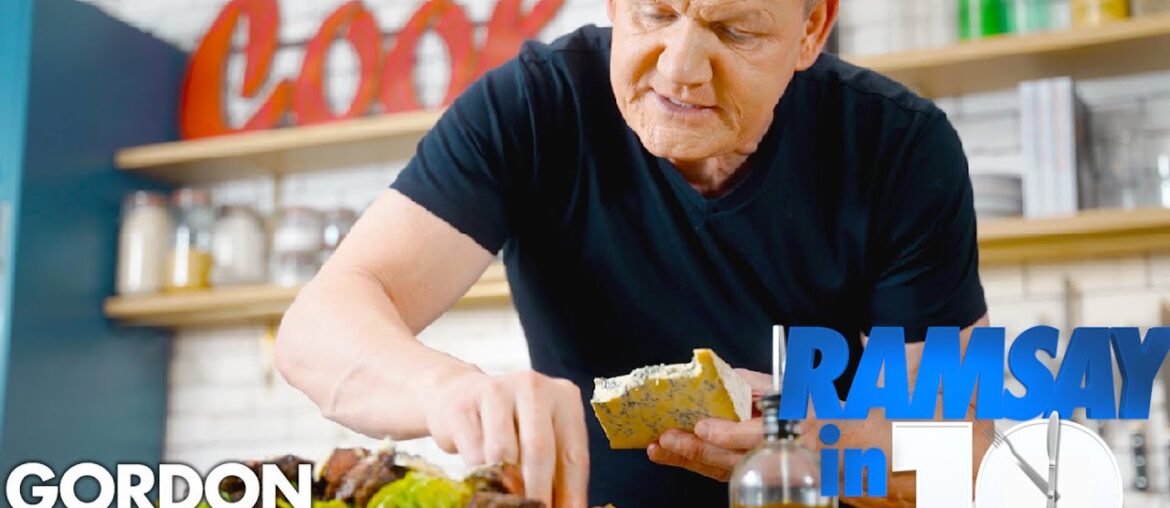 The Perfect Steak Sandwich Recipe in Just 10 Minutes | Gordon Ramsay