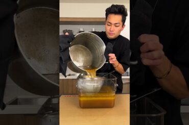 my favorite sauce to eat, and my least favorite sauce to make (bordelaise)