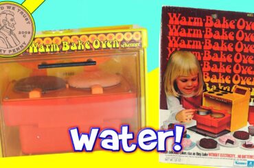 1973 Vintage Easy Bake Warm Bake Oven - Strawberry & Chocolate Cakes - Cook With Hot Water!