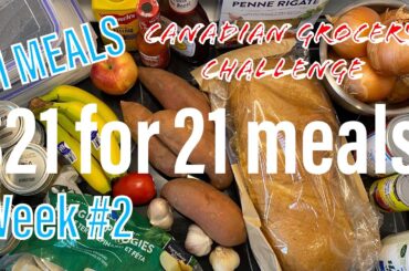 $21 A Week Grocery Challenge #2 | $1 Meals | Building up a pantry!