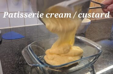 Patisserie Cream Custard Recipe or French Creme Patissiere
