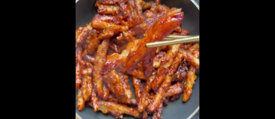 Crispy Sweet Chilli Fries #recipe #fries