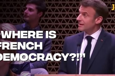 Macron heckled during speech by protesters over French pension reforms
