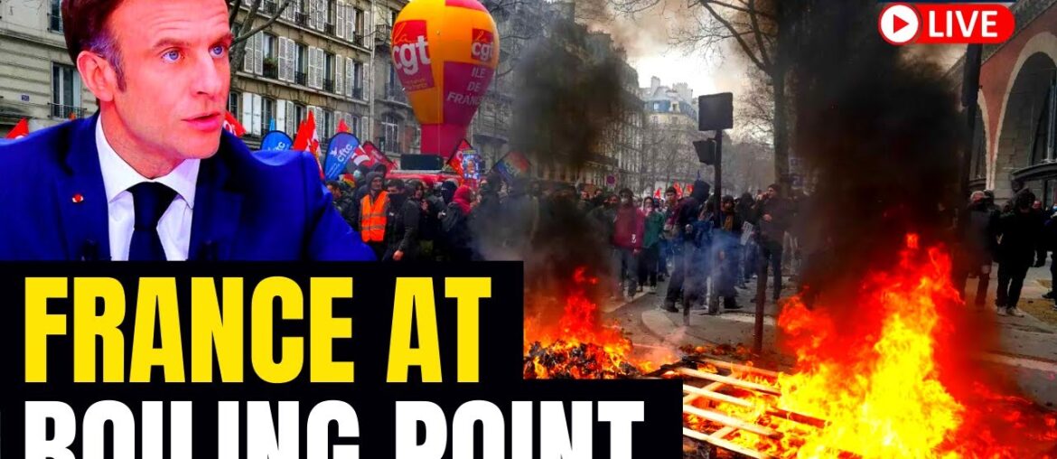 Pension Protesters Target Paris Bistro Favored By Macron | Macron Faces Pension Protests | News18 Pension Protesters Target Paris Bistro Favored By Macron | Macron Faces Pension Protests | News18