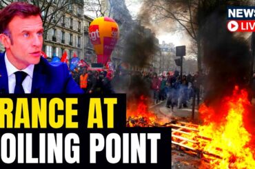 Pension Protesters Target Paris Bistro Favored By Macron | Macron Faces Pension Protests | News18