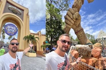 Universal Orlando Construction Updates, Poseidon's Fury Closing Soon & Trying More Mardi Gras Food!
