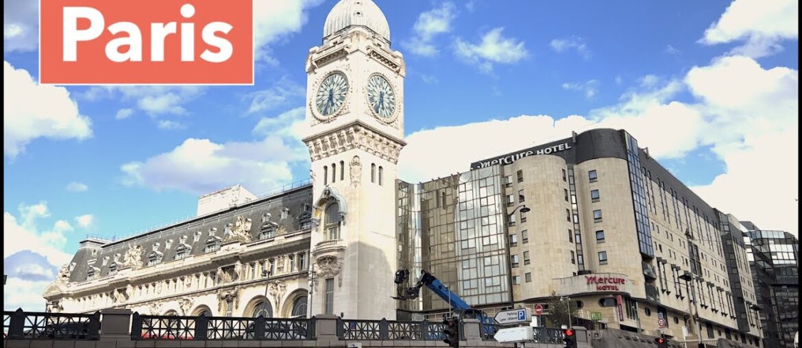 Paris France, HDR walking  tour - 12th arrondissement of Paris - 4K HDR 60 fps