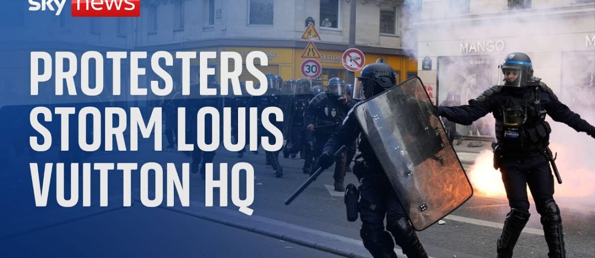 France: Protesters storm Louis Vuitton HQ France: Protesters storm Louis Vuitton HQ