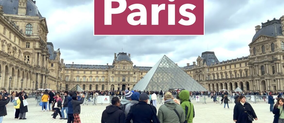 Paris France, HDR Walking tour - Paris Spring 2023 - 4K HDR 60fps