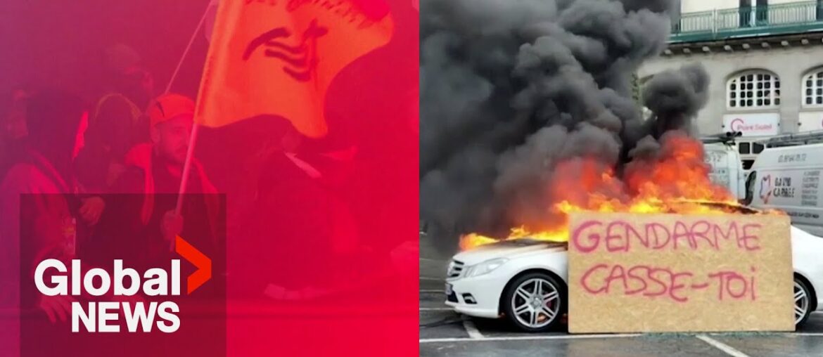 “Unbearable”: French protesters march against Macron's pension bill before constitutional ruling “Unbearable”: French protesters march against Macron's pension bill before constitutional ruling