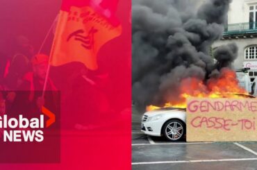 “Unbearable”: French protesters march against Macron's pension bill before constitutional ruling