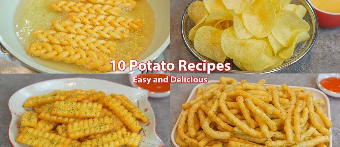 10 Amazing Potato Recipes ! Collections ! Potato Chip , French Fries , Potato Sticks , Potato Snacks