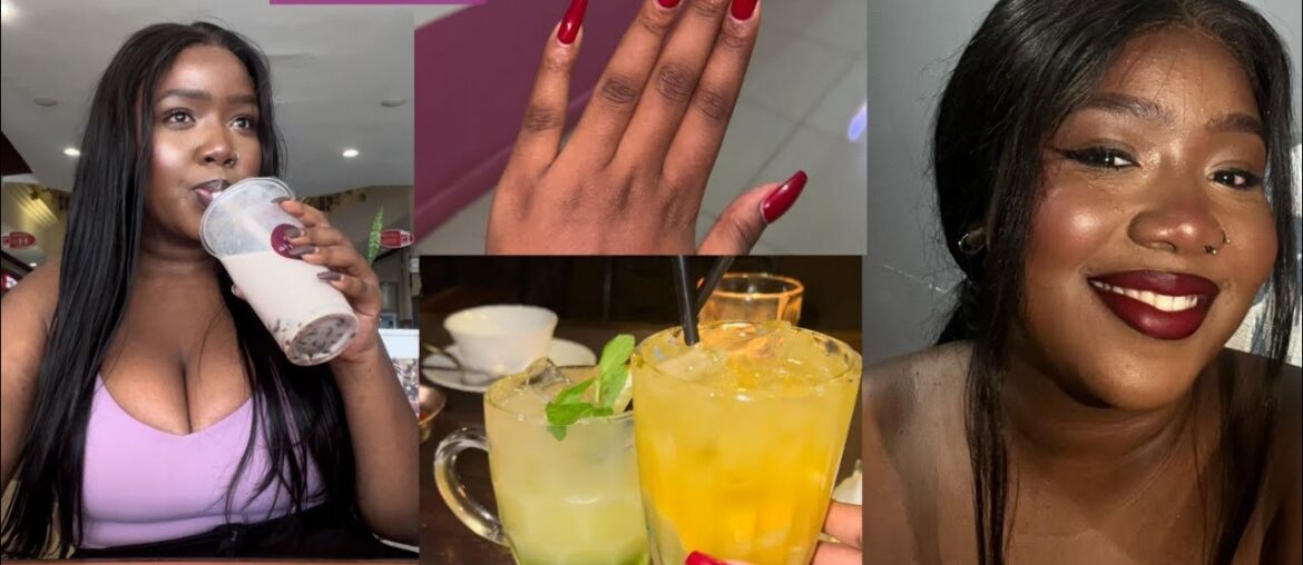 VLOG: trying boba,date night,new nails, running errands, mental health chat & more