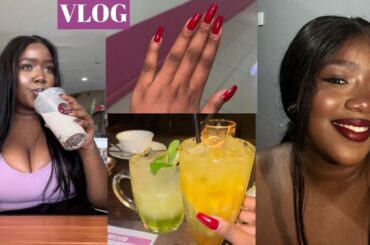VLOG: trying boba,date night,new nails, running errands, mental health chat & more