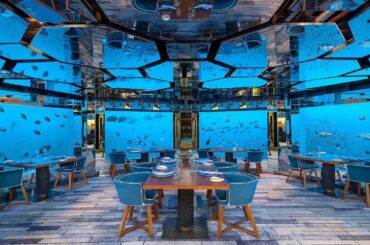 Underwater restaurant in the Maldives | Surreal fine dining experience