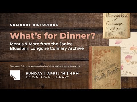 Culinary Historians | What's for Dinner? Menus & More Culinary Historians | What's for Dinner? Menus & More