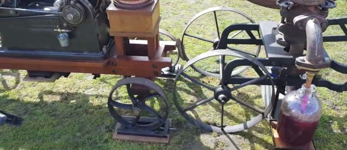 Gardner with French wine pump at Flixton 2023