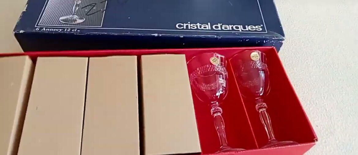 French Crystal White Wine Glasses