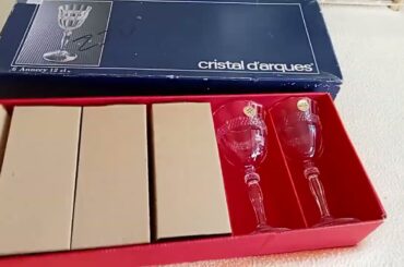 French Crystal White Wine Glasses