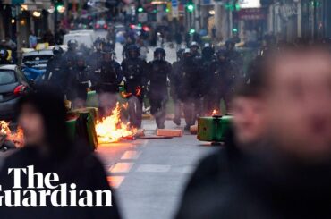Protesters condemn French court's ruling in favor Macron's pensions bill