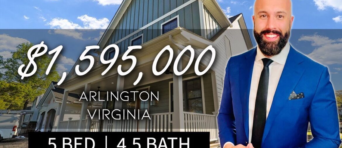 Bohemian Influenced Luxury House in Arlington | Tour New Construction Northern Virginia Homes