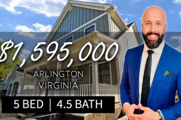 Bohemian Influenced Luxury House in Arlington | Tour New Construction Northern Virginia Homes