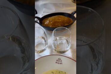 French cuisine- salmon with poached egg and homemade Parisian sauce and fish dish #food #shorts