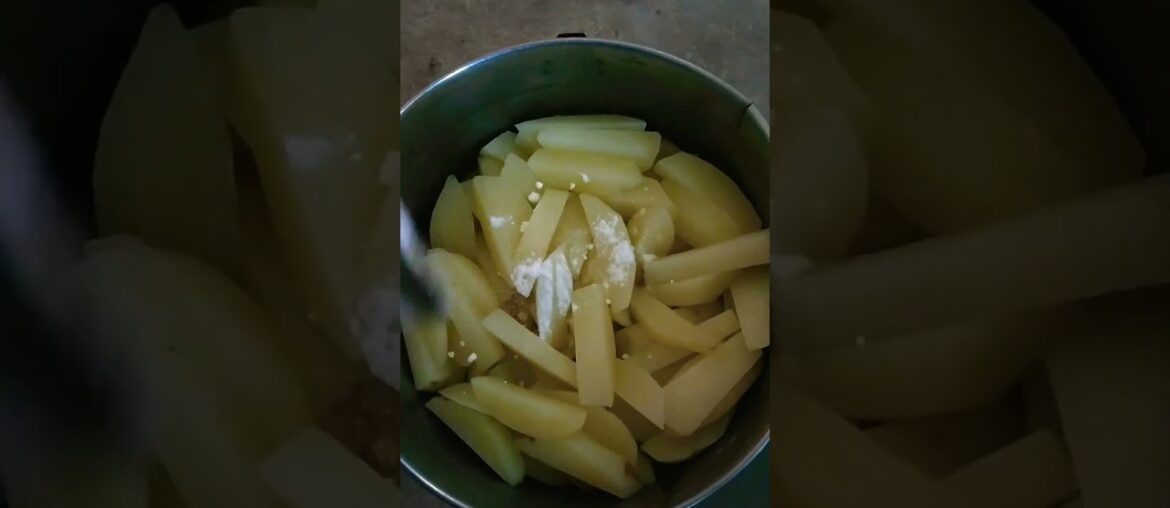 easiest French fry recipe ever #shorts #youtubeshorts