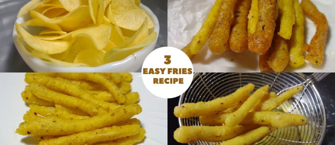 French Fries recipe at home | 3-Easy FRENCH FRIES Recipes