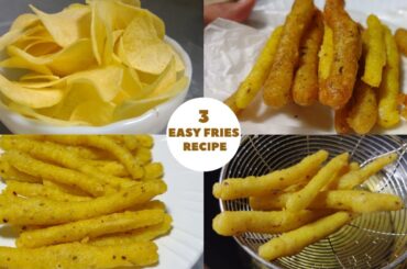 French Fries recipe at home | 3-Easy FRENCH FRIES Recipes