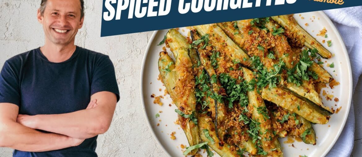 Spiced courgettes with onion crumble | Mediterranean series