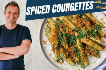 Spiced courgettes with onion crumble | Mediterranean series