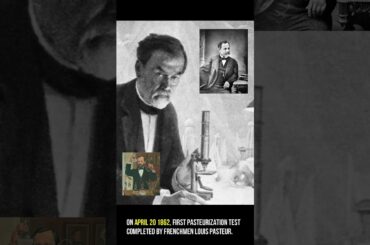 On this Day On April 20 1862 Louis Pasteur First Pasteurization #Shorts