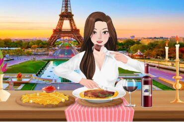 ASMR Mukbang - Are these the best dishes in beautiful France? beef steak, french fries...