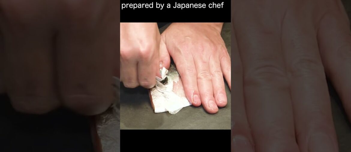 Excellent smoked mackerel prepared by a Japanese chef !! #shorts