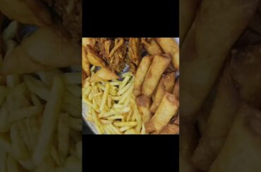 French Fries, Chicken Rolls, Potato mini samosa, full recipe links in description@CookingWithHira