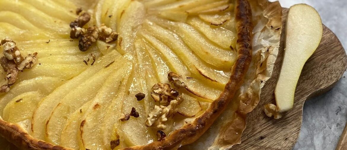Healthy French Pear Tart Recipe! – Mediterranean Diet Recipes Healthy French Pear Tart Recipe! - Mediterranean Diet Recipes