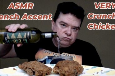 ASMR - French Accent (VERY Crunchy Fried Chicken Sounds)