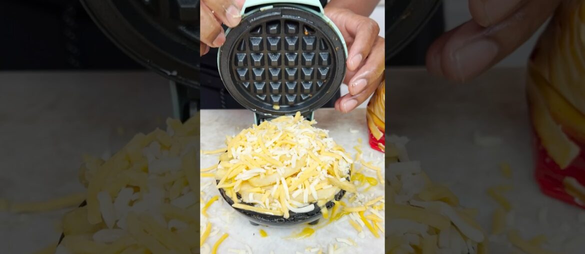 French Fry Waffle Cheeseburger