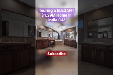Touring a ELEGANT $1.29M Home in Indio CA! #ytshorts #shorts #luxuryhomes #hometour #luxury #indio