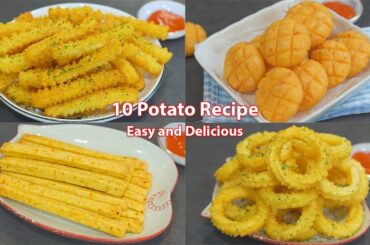 10 Amazing Potato Recipes ! Easy and Delicious ! French Fries , Potato Pancakes , Potato Stick
