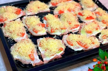 Long forgotten, but very tasty French recipe!!! Juicy meat with cheese, tomatoes and onions