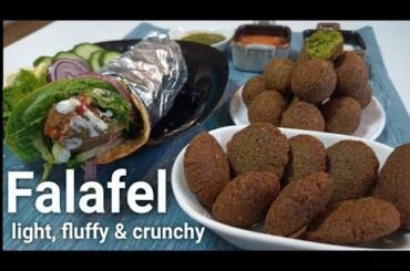 Falafel | Falafel Wrap with Sauces | Chickpeas Fritters | A Middle Eastern Delicacy