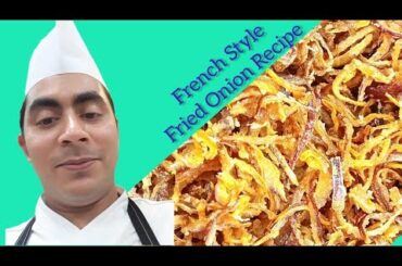 French Style Fried Onion Recipe/How To Make French Style Fried Onion/Crispy French Fried Onion