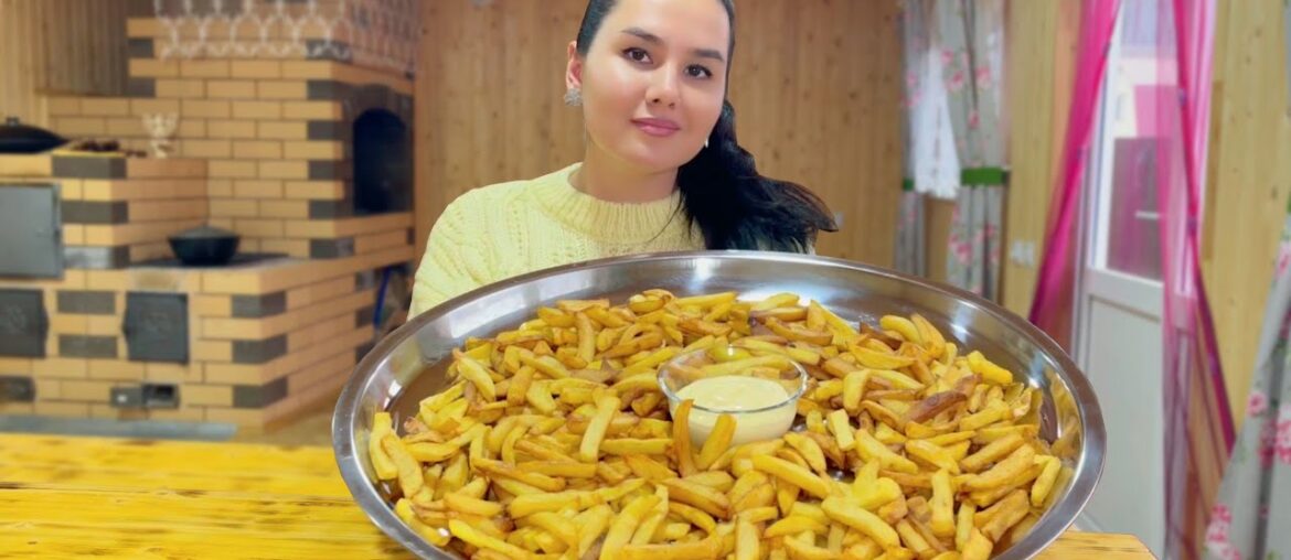 The Best Recipe for French Fries without a Deep Fryer. Crispy On The Outside and Soft On the Inside