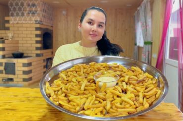 The Best Recipe for French Fries without a Deep Fryer. Crispy On The Outside and Soft On the Inside