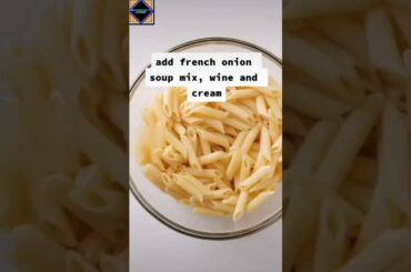 Cheesy French Onion Pasta Bake! #recipe #food #foodie #explore #shorts #subscribe #youtubeshorts