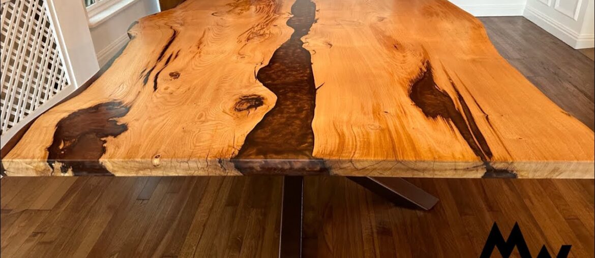 Epic Resin English Chestnut Dining Table