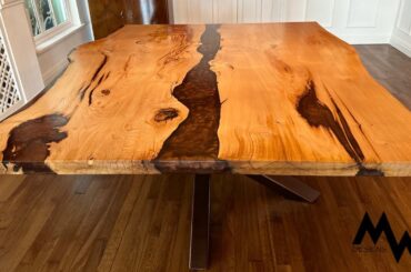 Epic Resin English Chestnut Dining Table
